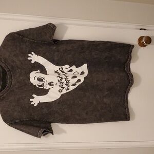 Overthink Everything Womens Size Small Short Sleeved Tee 100% Cotton Worn Once